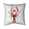 Fondo 26 x 26 in. Lobster-Double Sided Print Indoor Pillow FO2794147